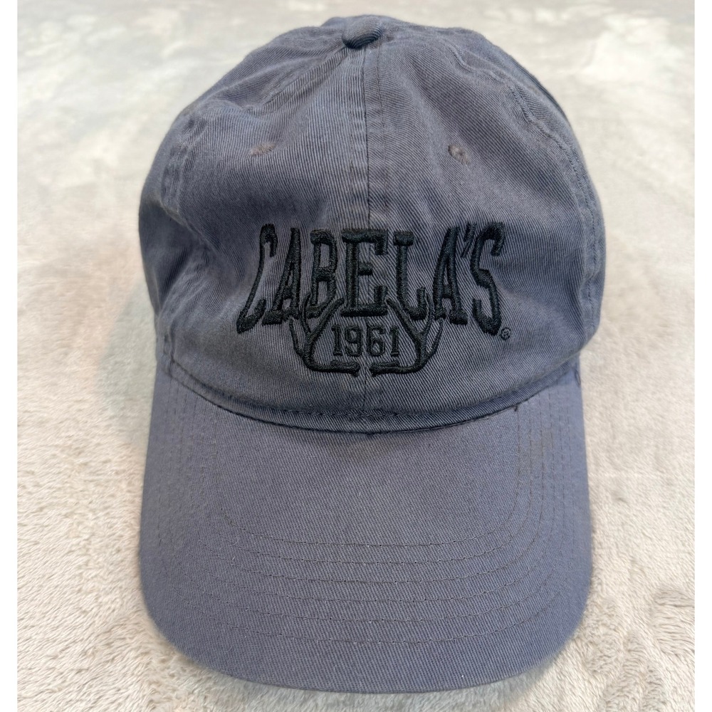 Cabela's Mens Snapback‎ Hat 1961 Embroidered Logo Gray OS
